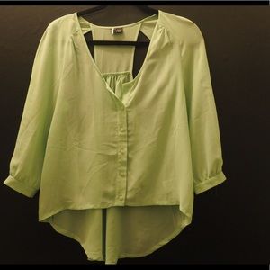 Mint green/blue blouse USED